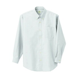 アイトス 長袖T/Cオックスボタンダウンシャツ(男女兼用)AZ7822-001ホワイトS S 001ホワイト 7822