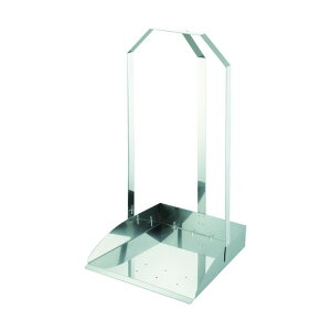 トラスコ(TRUSCO) オールステンレスチリトリ 三ツ手チリトリ 水切リ穴付 SU3-MDP-B 1点