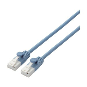 �G���R�� �ܐ܂�h�~���炩LAN�P�[�u��CAT6A���� 2.0m �u���[ LD-GPAYT/BU20 1