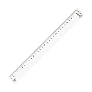 共栄プラスチック R-PET直線定規 30cm P-2030 1本