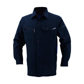コーコス信岡 長袖シャツAS-728 1 Mネイビー5L AS728-1-5L 1点