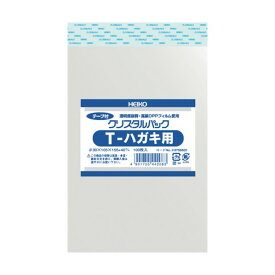 HEIKO HEIKO　OPP袋　テープ付き　クリスタルパック　T－ハガキ用 6758500 T10.5-15.5 梱包結束用品 100枚
