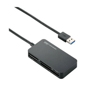 エレコム USB3．0対応メモリリーダライタスリムコネクタブラック 120 x 25 x 170 mm MR3-A006BK