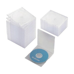 �G���R�� CD�EDVD�EBlu�]ray�X�����v���P�[�X 1�����[ 50���� �N���A CCD-JSCS50CR 50��