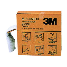 3M(スリーエム) 液体吸収材 メンテナンスソーベント フォールデッドタイプ MFL550DD 1巻