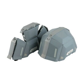 トーヨーセフティー 防災用 折りたたみヘルメット ブルーム2 263×145×201mm グレー NO.101-GY 1点