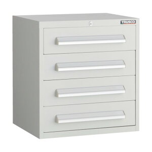 トラスコ(TRUSCO) WLVR型キャビネット 500X412XH540 引出4段 W色 WLVR-542-W 1点