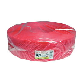 まつうら工業 PPバンド(金具シール・手締めストッパー兼用) 15.5mm×1000m 赤 PPBAND-1000-RED 1巻