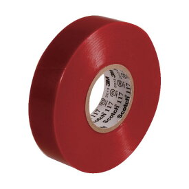 3M(スリーエム) 電気絶縁用ビニールテープ No.117 19mm×20m 赤 117 RED 20 10P 10巻