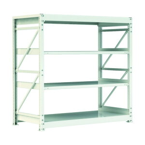 ※法人専用品※アイリスオーヤマ 重量ラック(1000kgタイプ・高サ2400mm) 単体型・高サ2400mm ホワイト HK1890244 1点