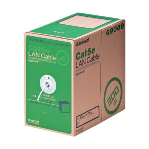 �G���R�� EURoHS�w�ߏ���LAN�P�[�u��CAT5E300m�z���C�g 210 x 350 x 350 mm LD-CT2/WH300/RS 1��