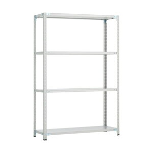 トラスコ CB型セミボルトレス軽量棚 900X600XH1800 4段 WG色 CB-6364-WG 1台