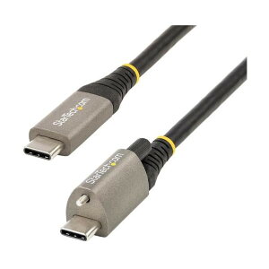STARTEC.COM社 USB-Cケーブル/1m/USB 3.2 Gen2/10Gbps/Type-C - Type-C/固定ネジ付/オス-オス USB31CCTLKV1M 1本