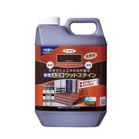 アサヒペン 水性人工木ウッドステイン 1.8L ウォルナット 1．8L ウォルナット 1個