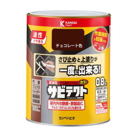 カンペハピオ 油性サビテクト 油性つやあり 0.8L チョコレート色 1缶