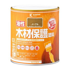 カンペハピオ 油性木材保護塗料（木目を活かした半透明着色仕上）屋外木部専用塗料 防虫、防腐、防カビ 119×121 メープル 00247643691007 1缶