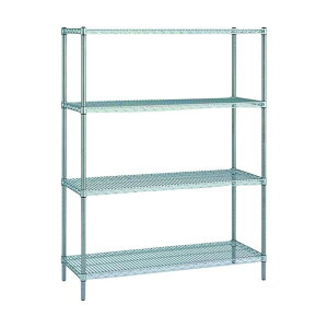 エレクター ステンレスエレクター・シェルフ (PS) DB付 3段 W910×D613×H1384mm SLS910PS1390W3 1台