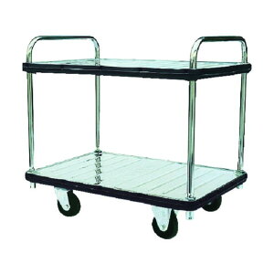 ※法人専用品※花岡車輌 【車上渡し】ステンレス台車2段テーブル 600×900 SA-T2 1