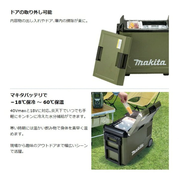 楽天市場】マキタ CW004GZO 充電式 保冷温庫 本体のみ(バッテリ・充電 