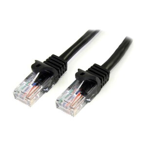 STARTEC.COM JeS5e(CAT5e)LANP[u/2m/ubN/c܂h~@\ 45PAT2MBK 1{
