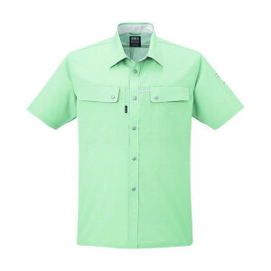 サンエス 夏 半袖シャツ モスグリーン色 XLサイズ WA10457-7-XL 1点