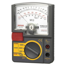 三和電気計器 アナログ絶縁抵抗計500V/250V/125V PDM5219S 1点