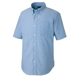 アイトス 半袖T/Cオックスボタンダウンシャツ(男女兼用) SS 007サックス 7823 1