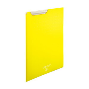 LIHIT LAB. CUBE FIZZ クリップファイル 230×9×309mm イエロー F-6067-5 1冊