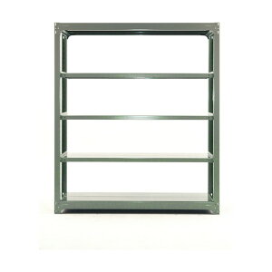 双福鋼器 中量ボルトレスラック 300kg 1800×1500×910 天地4段 単体 ライトグリーン MBL-65L4-SG 1点