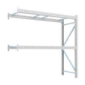 ※法人専用品※トラスコ 重量パレット棚1トン2500×900×H2500連結 2段 1D-25B25-09-2B 1