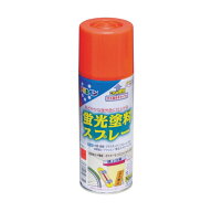 アサヒペン 蛍光塗料スプレー 300ml レッド 1点