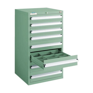 ※法人専用品※大阪製罐 軽量キャビネット5型最大積載量500kg引出し4×4段 51008 1