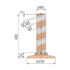 �O���[���N���X �|�X�g�R�[���S�ʔ���LATR-40-250-R 6300029547 1�{