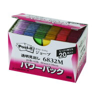 スリーエム ポストイットジョーブパワーP透明見出し 6832M 1個