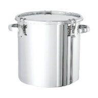 日東金属工業 ステンレスタンクストレートクリップ式密閉タンク（フタ付）7L CTH21