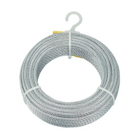 トラスコ メッキ付ワイヤロープΦ6mmX50m CWM-6S50 1