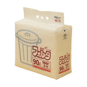 日本サニパック F−9C環優包装90L透明(1袋(PK)=100枚入) 282 x 151 x 262 mm F-9C-CL 100枚