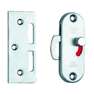 スガツネ スガツネ工業引戸面付けカマ錠室内側表示付170074 HC85SS(140-170-074) 1個