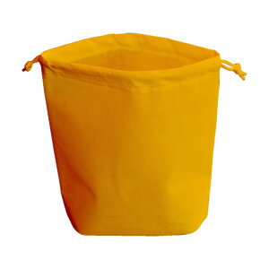 TRUSCO 不織布巾着袋 B5サイズ マチあり オレンジ 235×370×50MM HSB5-10-OR 10枚