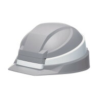 DICプラスチック 折りたたみヘルメットIZANO2 グレー/ホワイトライン IZANO2 1個