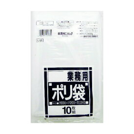 日本サニパック L−96ダストカート用透明 340 x 214 x 38 mm L-96-CL 10枚