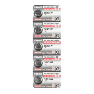 maxell maxell�_���△����d�r SR43SW 5�� ���d�r:���a11.6x����4.2mm �V���o�[ SR43SW 1B5LP B 1�V�[�g