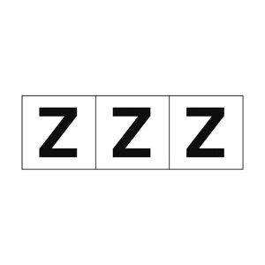 �g���X�R(TRUSCO) �A���t�@�x�b�g�X�e�b�J�[30×30�uZ�v��3���� 92 x 30 x 4 mm TSN-30-Z 1��