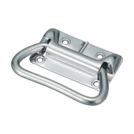 トラスコ スプリング付トランク取手ステンレス製105mm 125 x 76 x 28 mm TT-105S 1点