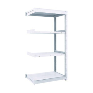 トラスコ TUG型中量棚450kg 連結 4段 TUG450-66J-4B 1個