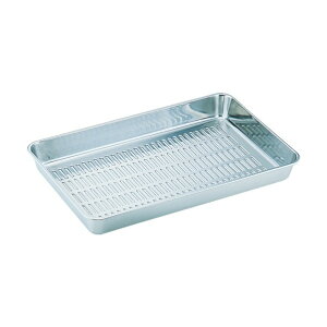 スギコ産業 ステンレス水切バット18枚取205×266×33 1PC