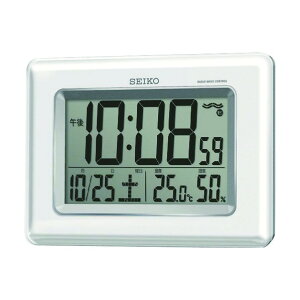 セイコークロック 温湿度計付き掛置兼用電波時計 279x209x69mm SQ424W 1