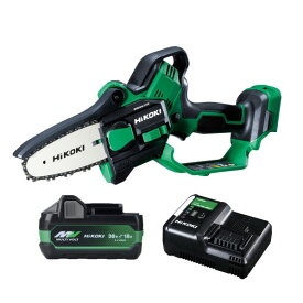 HiKOKI(ハイコーキ) 18V ハンディチェーンソー ガイドバー100mm フルセット（電池1個） CS1810DD (XPZ) 1台【2512DFD_5】