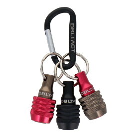 三共コーポレーション DBLTACT 軽量ビットホルダー3個組 全長40mm(リンク゛込58mm)Φ19mm マットブラック&レッド&ガンメタ DBH-A3K 1個