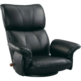 宮武製作所 スーパーソフトレザー座椅子 ブラック YS-1396HR 1個